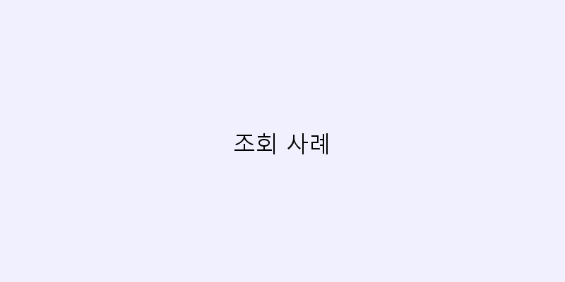 조회 사례 이미지