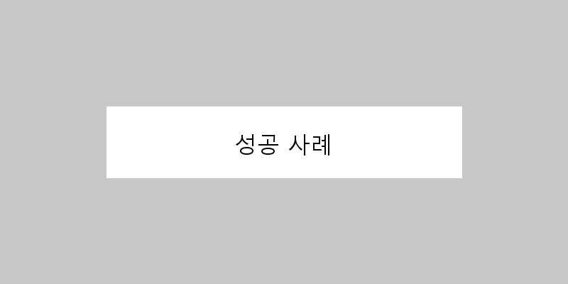 
  성공 사례
 이미지