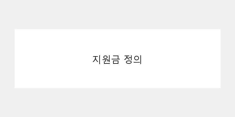 
  지원금 정의
 이미지