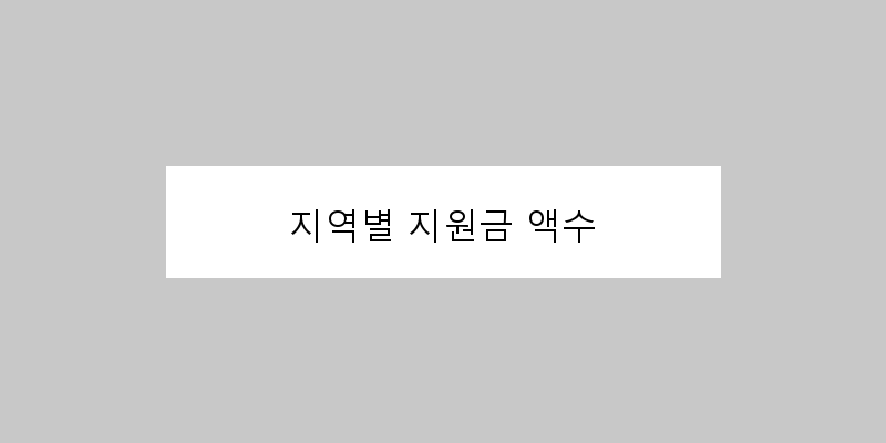 
  지역별 지원금 액수
 이미지