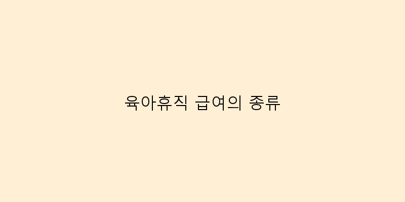 
  육아휴직 급여의 종류
 이미지
