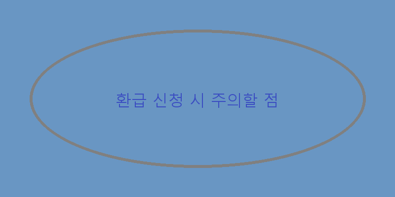 
  환급 신청 시 주의할 점
 이미지