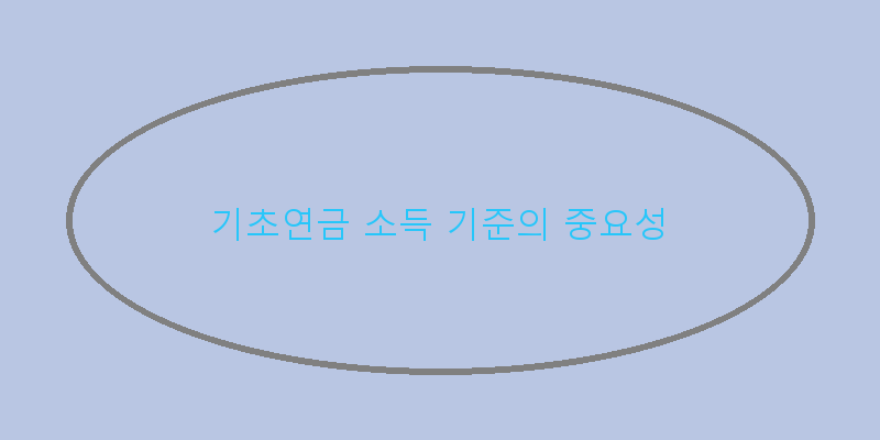 
  기초연금 소득 기준의 중요성
 이미지