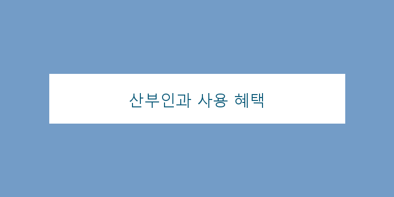 
  산부인과 사용 혜택
 이미지