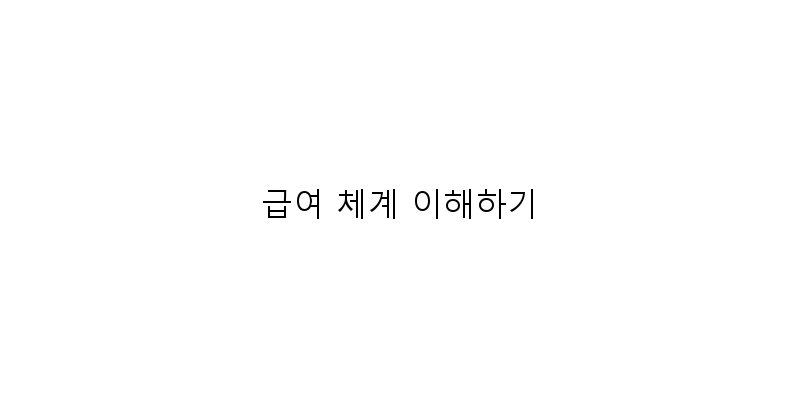 
  급여 체계 이해하기
 이미지
