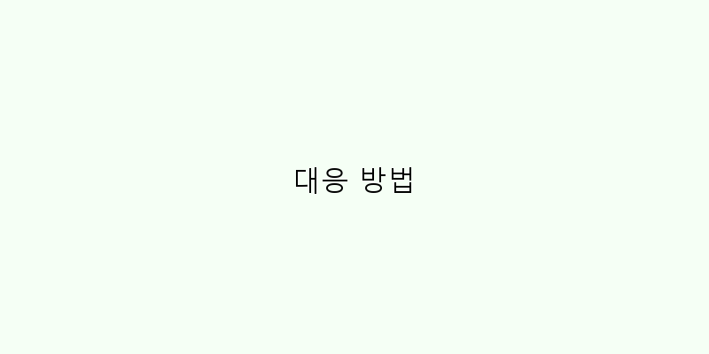 
  대응 방법
 이미지